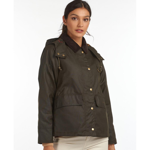 Barbour Womens Avon Wax Jacket Front