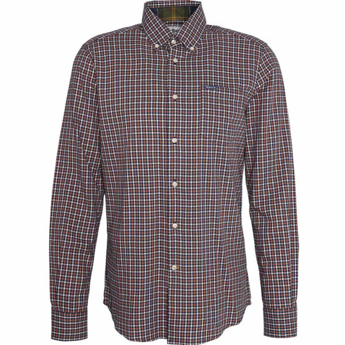 Navy Barbour Mens Padshaw Tailored Shirt