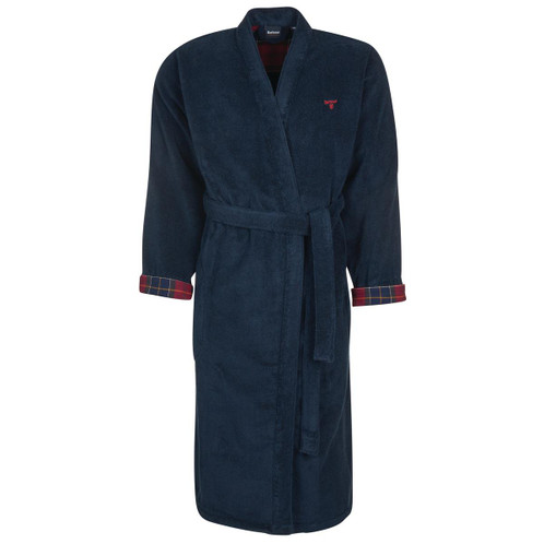 Navy Barbour Mens Lachlan Dressing Gown