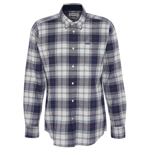 Blue Granite Barbour Mens Fortrose Tailored Shirt