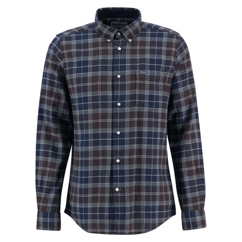 Midnight Oak Tartan Barbour Mens Fortrose Tailored Shirt
