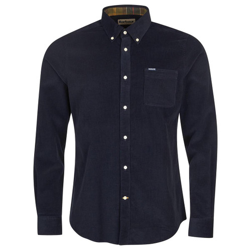 Navy Barbour Mens Ramsay Tailored Shirt