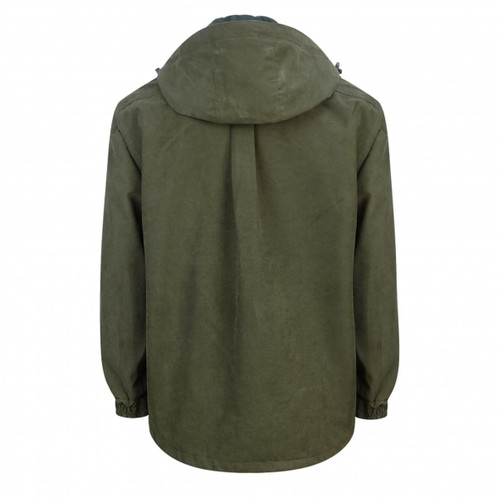Dark Green Hoggs Of Fife Mens Struther Smock Field Jacket Back