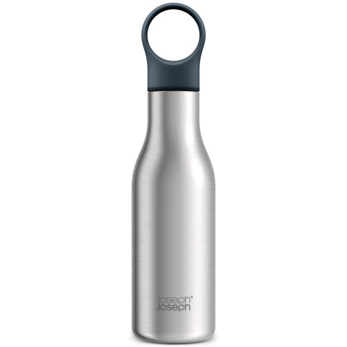 Brushed/Anthracite Joseph Joseph Loop Water Bottle 500ml