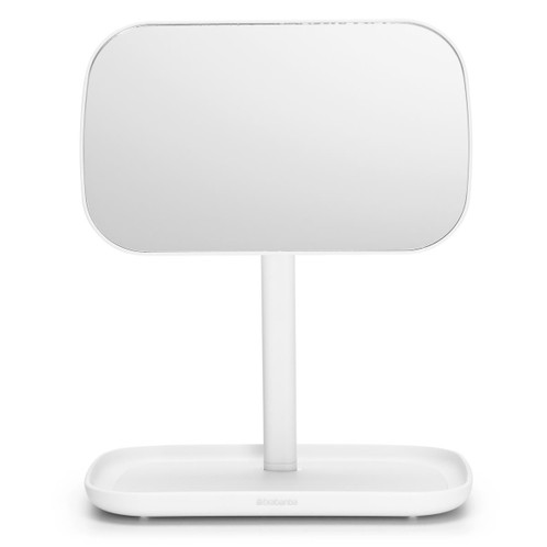 White Brabantia Mirror With Storage Tray