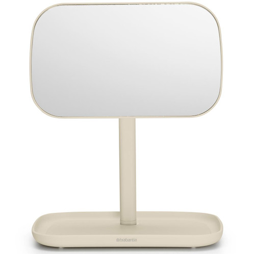 Soft Beige Brabantia Mirror With Storage Tray