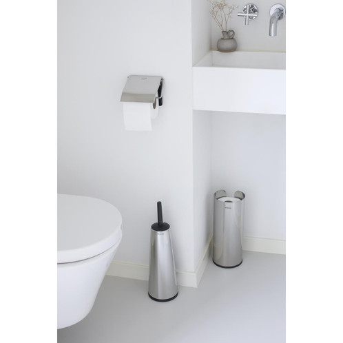 Brilliant Steel Brabantia Renew Toilet Accessory Set Of 3 Lifestyle