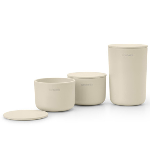 Soft Beige Brabantia Storage Pots Set Of 3