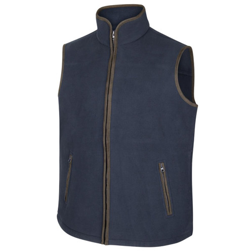 Navy Hoggs Of Fife Woodhall Fleece Gilet