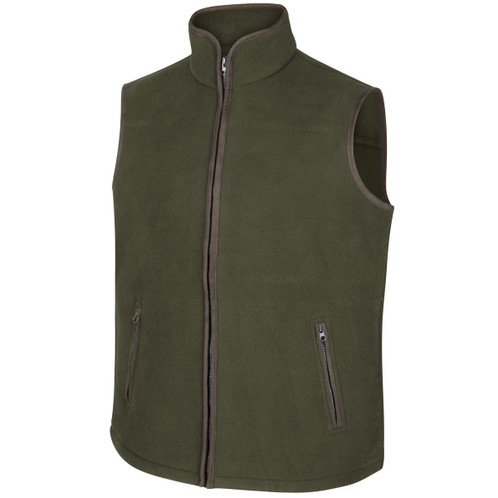 Green Hoggs Of Fife Woodhall Fleece Gilet