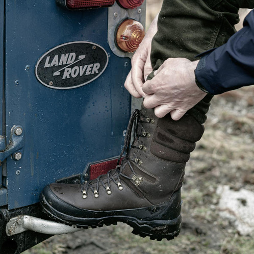 Waxy Brown Hoggs Of Fife Mens Aonach 10 Inch Waterproof Field Boots Lifestyle