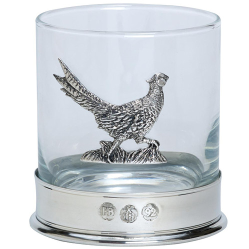 Running Pheasant Bisley Whiskey Glass