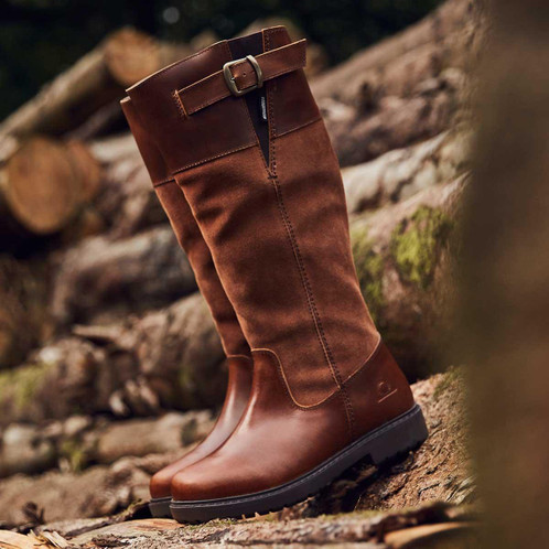 Tan Chatham Womens Brooksby Riding Boots Lifestyle