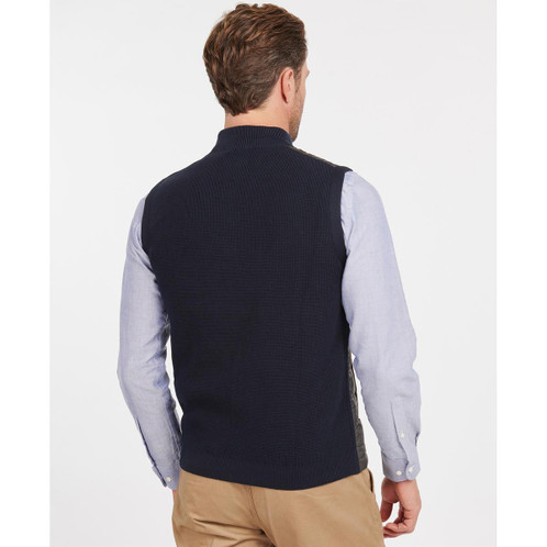 Navy Barbour Mens Essential Quilted Gilet Rear