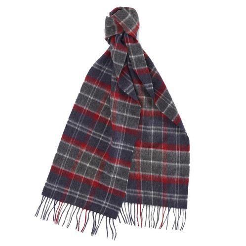Blue Granite Barbour Unisex Wool Cashmere Tartan Scarf Blue Granite Barbour Unisex Wool Cashmere Tartan Scarf