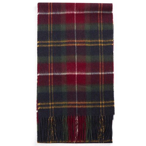 Winterberry Tartan Barbour Unisex Wool Cashmere Tartan Scarf