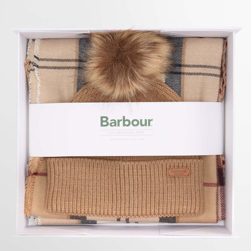 Hessian Barbour Womens Beanie & Hailes Scarf Gift Set
