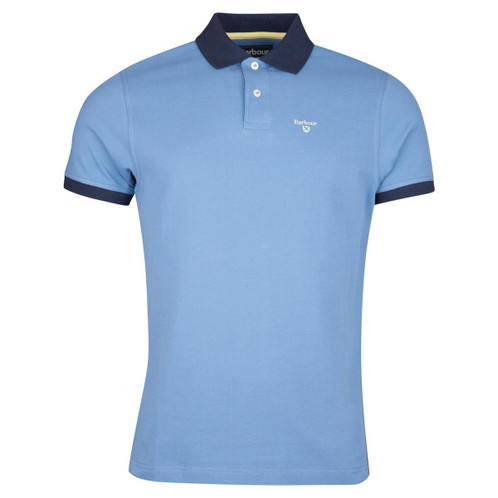 Force Blue Barbour Mens Lynton Polo