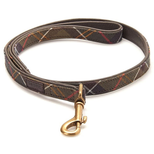 Barbour Tartan Leather Dog Lead