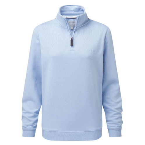 Aqua Grey Schoffel Womens Sennen Cove 1/4 Zip Sweatshirt