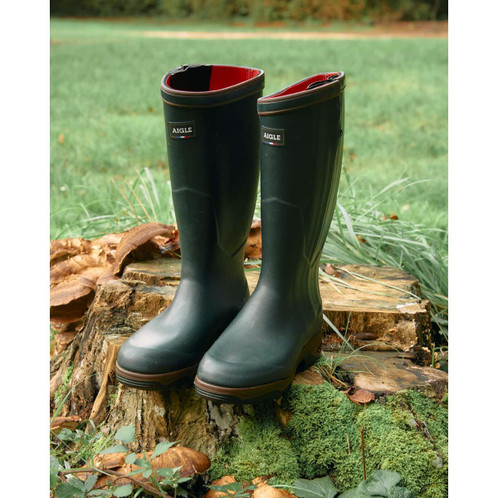 Bronze Aigle Unisex Parcours 2 Iso Open Wellington Boots Lifestyle