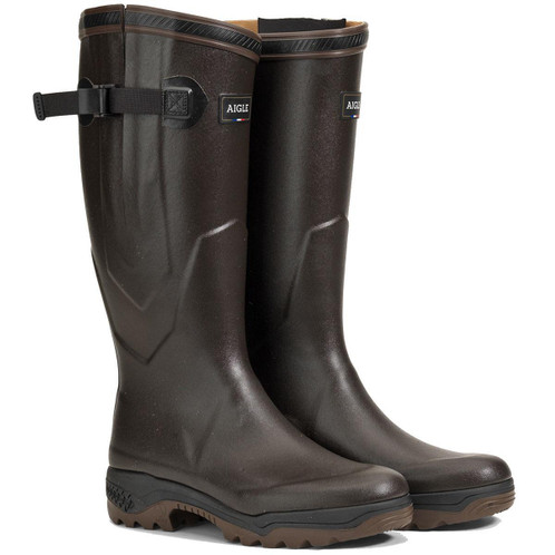 Brown Aigle Unisex Parcours 2 Vario Wellington Boots
