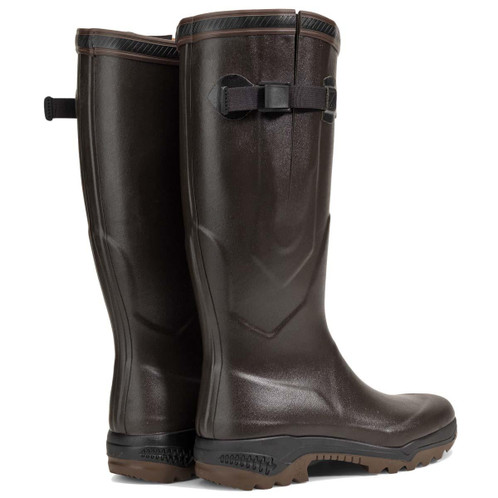 Brown Aigle Unisex Parcours 2 Vario Wellington Boots Back