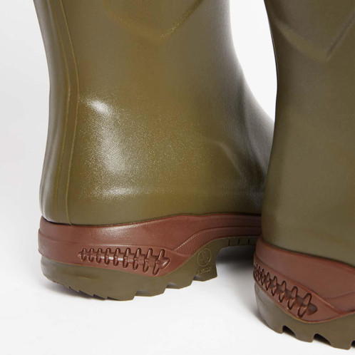 Kaki Aigle Unisex Parcours 2 Vario Wellington Boots Sole Unit