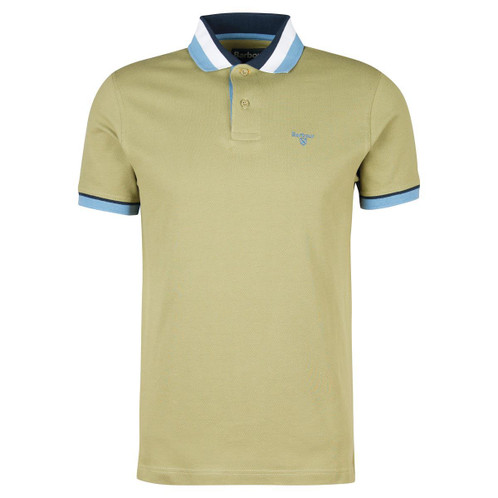 Bleached Olive Barbour Mens Finkle Polo