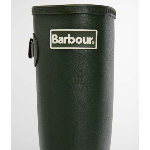 Olive Barbour Mens Bede Wellington Boots logo
