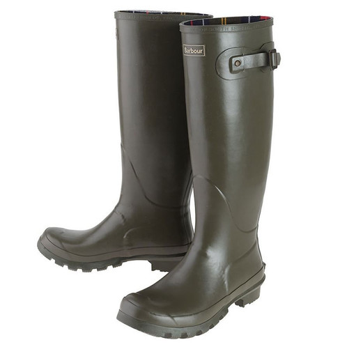 Olive Barbour Mens Bede Wellington Boots