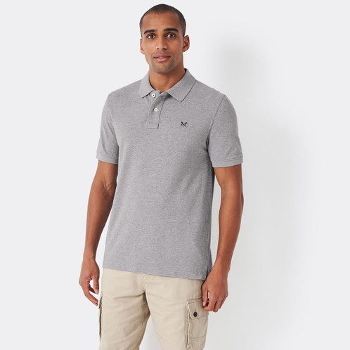 Grey Crew Clothing Mens Classic Pique Polo Shirt