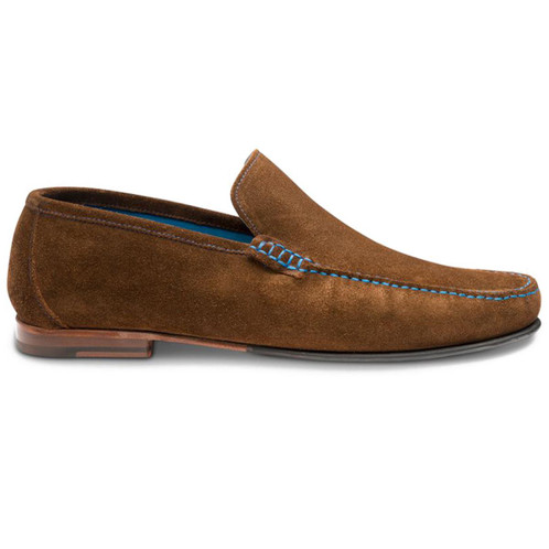 Polo Suede Loake Mens Nicholson Moccasin Shoes Side