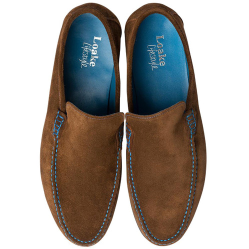 Polo Suede Loake Mens Nicholson Moccasin Shoes Top