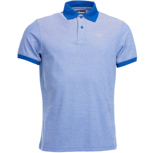 Electric Blue Barbour Mens Sports Polo Mix