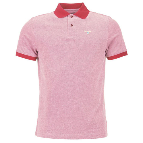 Raspberry Barbour Mens Sports Polo Mix