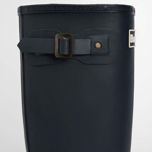Navy Barbour Bede Wellies Ladies gusset