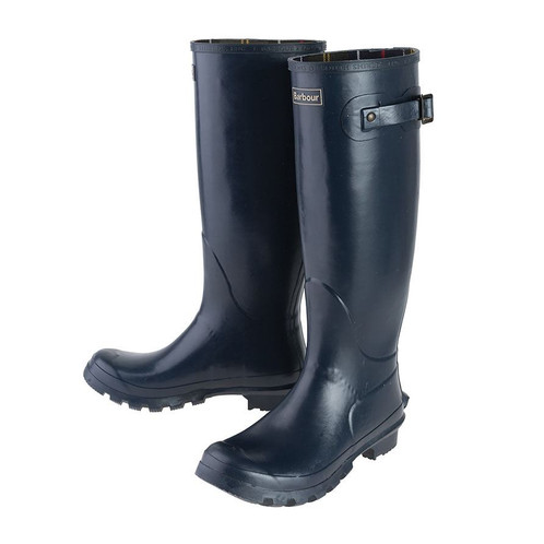 Navy Barbour Womens Bede Wellington Boots