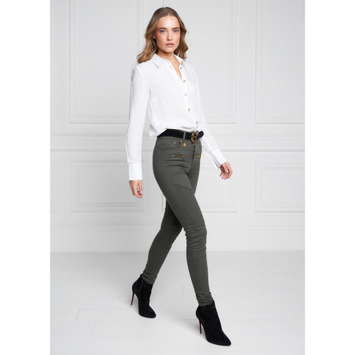 Hunter Green Holland Cooper Womens Biker Jean