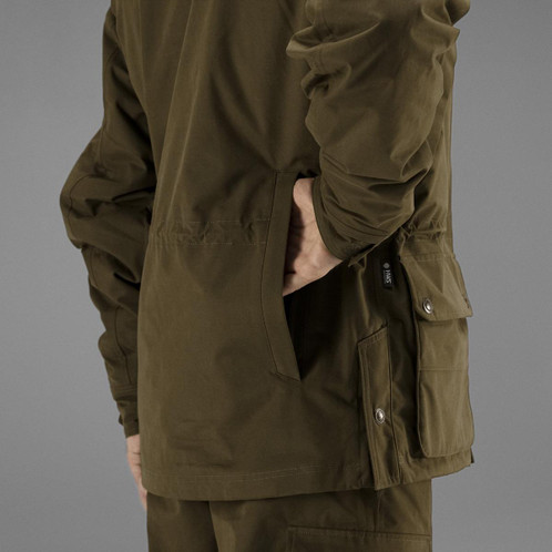Warm Olive Harkila Mens Retrieve Jacket Game Pocket Detail