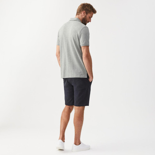 Grey Marl R.M. Williams Mens Rod Polo On Model Rear