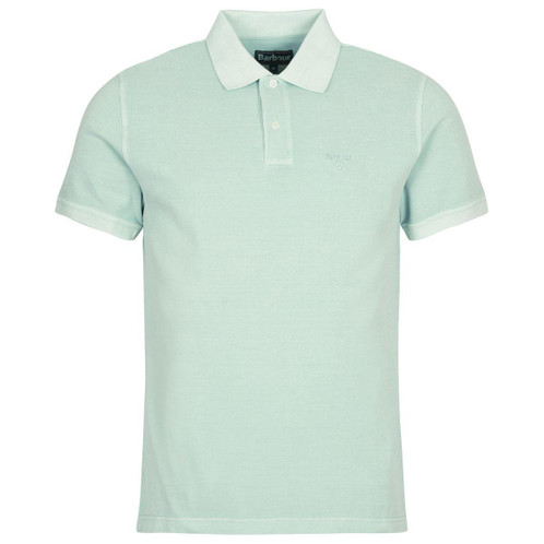 Light Sage Barbour Mens Washed Sports Polo