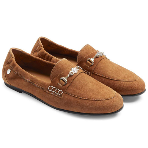 Tan Fairfax & Favor Womens Newmarket Loafers