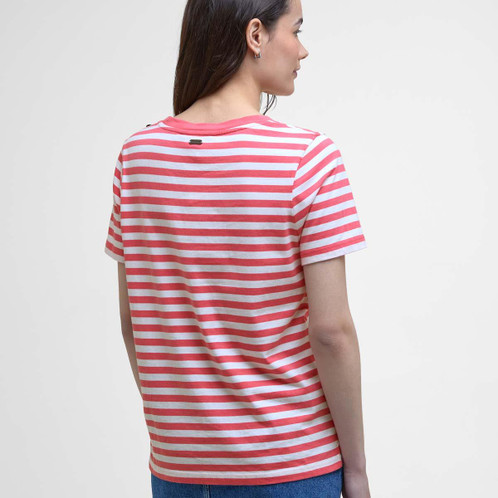 Pink Punch/Cloud Barbour Womens Ferryside Top Back