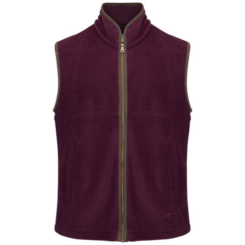 Merlot Hoggs Of Fife Mens Stenton Fleece Gilet