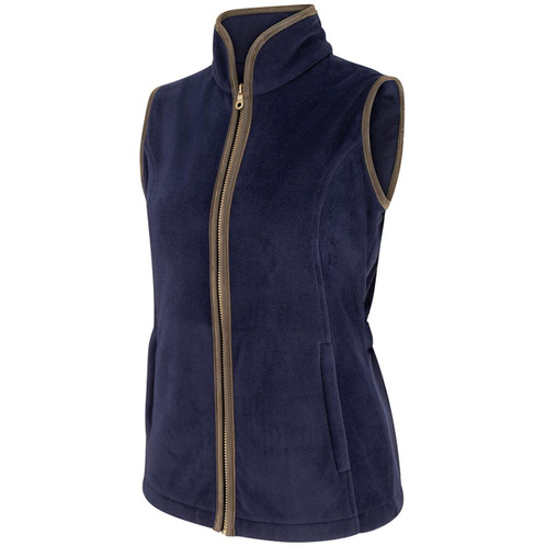 Navy Hoggs Of Fife Womens Stenton Fleece Gilet