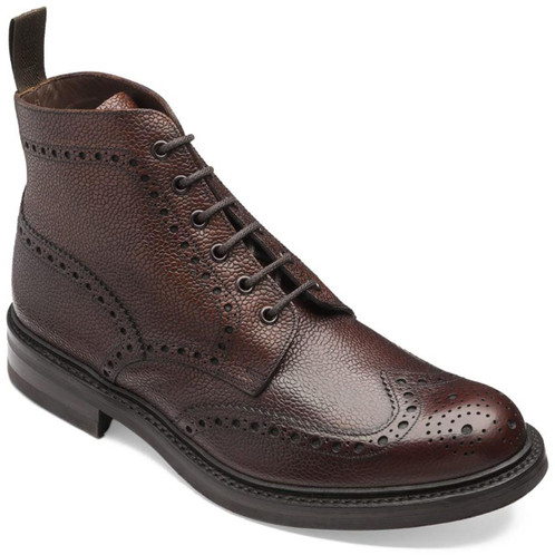 Oxblood Loake Mens Bedale Brogue Boots