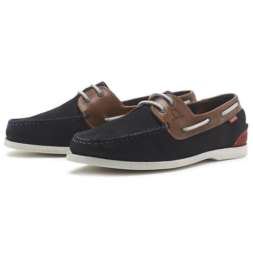 Navy/Tan Chatham Mens Galley II Boat Shoes