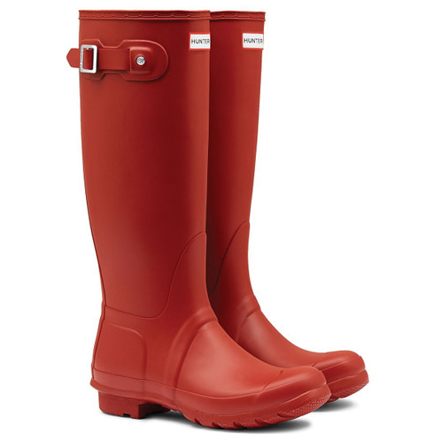 Military Red  Hunter Womens Original Tall Wellington Boots