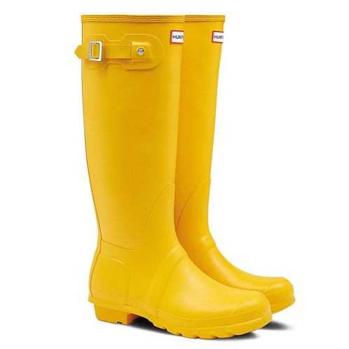 Yellow  Hunter Womens Original Tall Wellington Boots